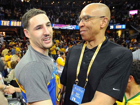 klay thompson and father